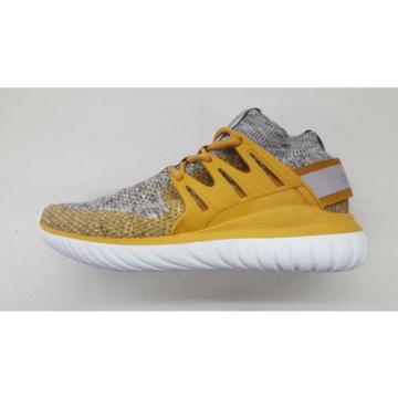 ADIDAS ORIGINALS TUBULAR RADIAL PRIMEKNIT MUSTARD YELLOW MENS SNEAKERS BB8407