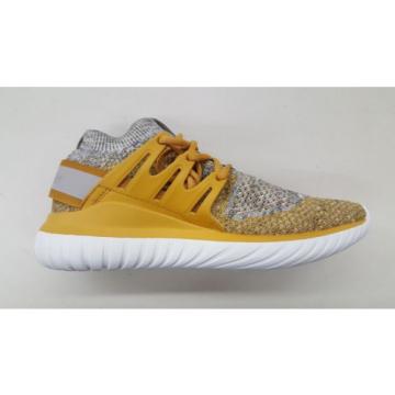 ADIDAS ORIGINALS TUBULAR RADIAL PRIMEKNIT MUSTARD YELLOW MENS SNEAKERS BB8407