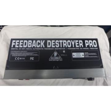 Behringer Feedback Destroyer Pro FBQ2496 - Feedback Eliminator/Parametric EQ