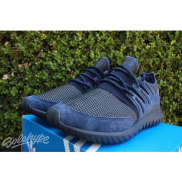 ADIDAS ORIGINALS TUBULAR RADIAL SZ 11.5 COLLEGIATE NAVY MARINE BLACK S76722