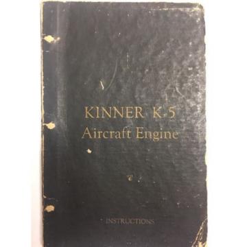 1929 Kinner K5 Radial Aircraft Engine Original Instructions For Care &amp; Operation