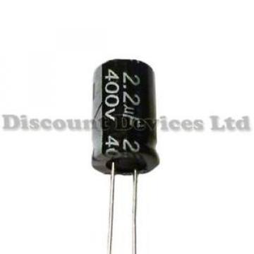 5x 2.2uF 400V Radial Electrolytic Capacitor 105C Pitch:3.5mm