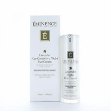 New in box Organic Eminence Lavender Age Corrective Night Eye Cream 1.05 oz 30ml