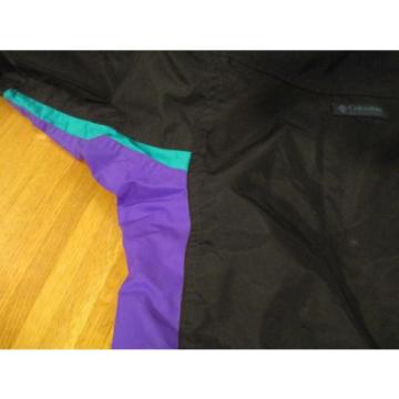 Vintage Columbia Bugaboo Ski Jacket Radial Sleeve Men&#039;s XL Black Teal Purple