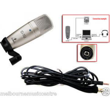 BEHRINGER USB CONDENSER MICROPHONE *w/USB Audio Interface &amp; Software Suite* NEW!