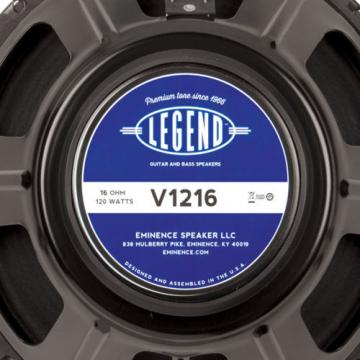 Eminence Legend V1216 12 Lead Rhythm Guitar Replacement Speaker 120 W RMS 16 Ohm