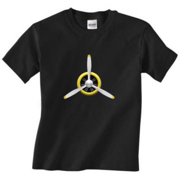 Vintage Aviation: Airplane Propeller with Radial Engine - Men&#039;s T-shirt