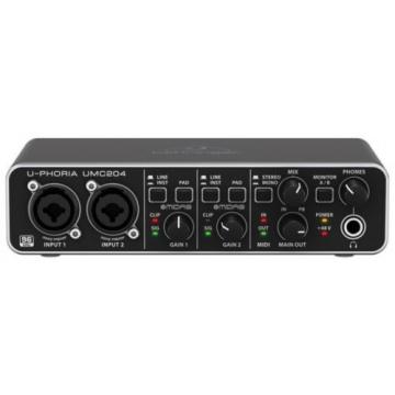 New BEHRINGER UMC204HD 24-Bit/192kHz USB audio interface Japan with Tracking