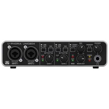 New BEHRINGER UMC204HD 24-Bit/192kHz USB audio interface Japan with Tracking