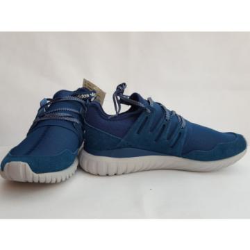 Adidas Originals Tubular Radial Blue Tech Steel/White (S80113) UK 8.5 FR 42.2/3