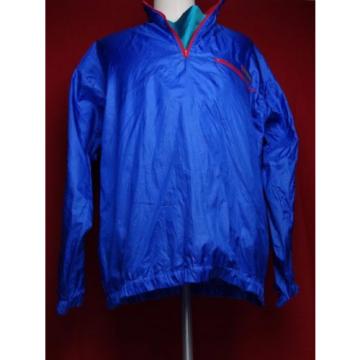 Men&#039;s Large Vintage Columbia Full Zip Windbreaker Hideaway Hood Radial Sleeve EC