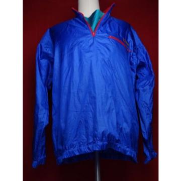 Men&#039;s Large Vintage Columbia Full Zip Windbreaker Hideaway Hood Radial Sleeve EC