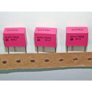 4 x NOS ERO 2.2uF 63V 10% MKC1862 Radial Polycarbonate Capacitors