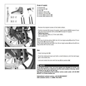 NEW OEM KTM RADIAL ROADLOK BOLTS TO BRAKE CALIPER 390 DUKE 2015 2016 90212932000