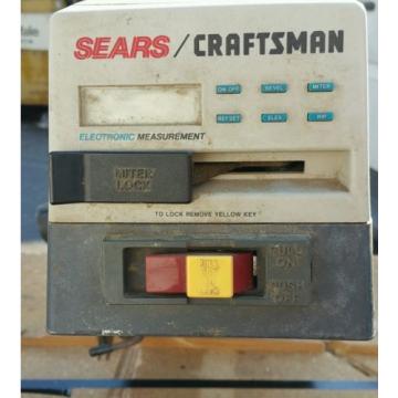 Sears Craftsman 10&#034; Deluxe Electronic Radial Saw Model 113.198411 2.75 HP