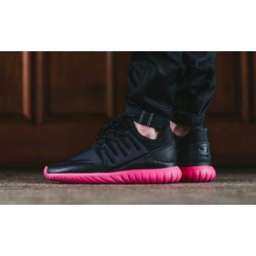 Adidas Premium Men Tubular Radial black core black eqt pink S75393