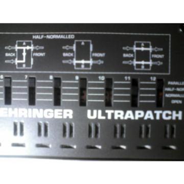 BEHRINGER ULTRAPATCH PRO UNIVERSAL SWITCHABLE PATCHBAY 1/4&#039;&#039;