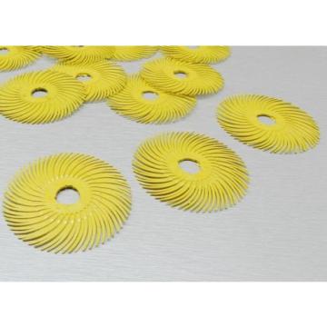 3M RADIAL BRISTLE DISC BRUSHES 2&#034; A PACK OF 6 DISCS 80 GRIT YELLOW SCOTCH-BRITE