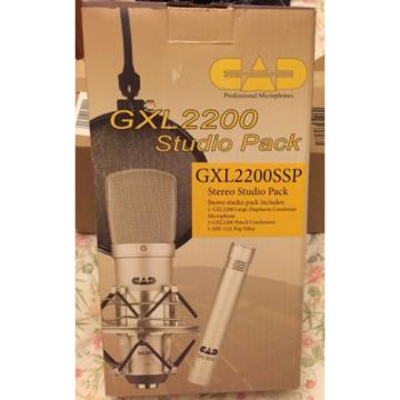 £175 NEW CAD Audio GXL2200SSP Stereo PACK/ 2 Behringer phantom Power &amp; 3 wires