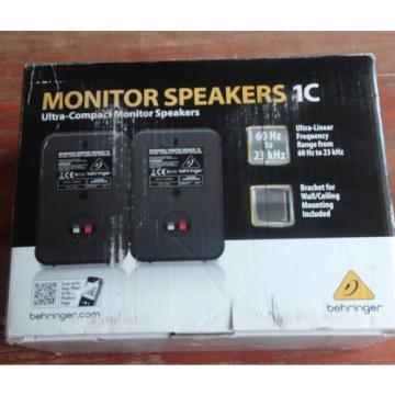 Behringer BEHRINGER 1C-BK  MONITOR SPEAKERS  (Fast Free Shipping)