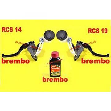 PUMP BREMBO RADIAL RCS 19 BRAKE FRONT + 14 REAR COMPLETE di ACCESSORIES