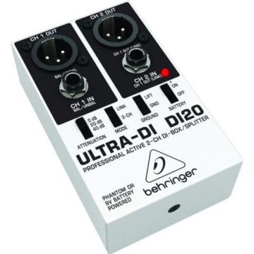 Behringer DI20 Ultra-DI 2 Channel DI Box/Splitter