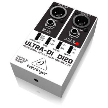 Behringer DI20 Ultra-DI 2 Channel DI Box/Splitter