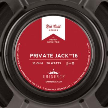 Eminence Private Jack 12&#034; Guitar Speaker Red Coat 16 ohm 50W 100dB Replacement