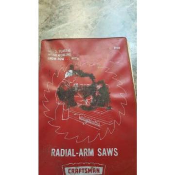 Radial arm saw manual/craftsman