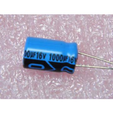 Lot of 10 - condo capacitor radial 16V 1000µF 1000uF 1000MF 1mF 85°C