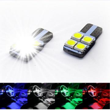 2x T10 LED SMD radial - Socket Interior Lighting Interior W5W white blue