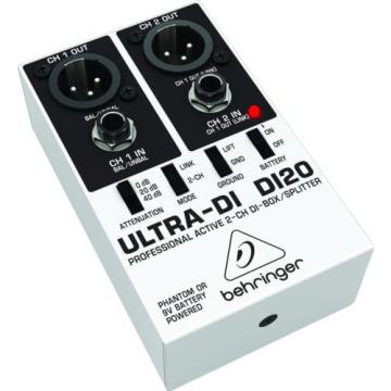 Behringer DI20 Ultra-DI 2 Channel DI Box/Splitter