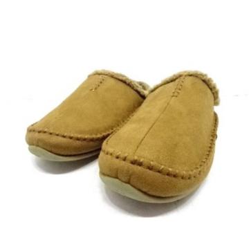 Deer Stags  Chestnut Microsuede Nordic Men Slipper Size 9W