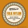D&#039;Addario EJ32 Ball End Black Nylon Folk Guitar Strings EJ32