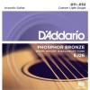 D&#039;Addario EJ26 11-52 Phosphor Bronze Acoustic Guitar Strings Custom Light