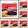 6 Sets D&#039;Addario EJ17 Phosphor Bronze  Medium Acoustic Guitar Strings 13 - 56
