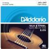 3 Sets D&#039;Addario EJ35 Silk &amp; Steel 12-String Acoustic Folk 11-47 Fingerstyle