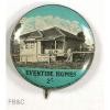Vintage Eventide Homes 2/- Tin Pin Badge - 25mm - House with Man