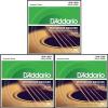 3 Sets D&#039;Addario EJ18 Phosphor Bronze  Heavy Acoustic Guitar Strings 14 - 59 New
