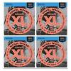 D&#039;Addario EXL110W NW (Wound 3rd) Electric Guitar Strings. (4 sets) Gauge: 10-46