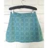 TRANQUILITY Colorado Clothing Aqua Teal Blue Black Oasis Radial Skort Skirt S