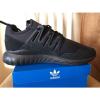 ADIDAS TUBULAR RADIAL MONOTONE BLACKOUT CORE BLACK GREY S80115 SZ 10.5