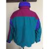 Vintage WOMENS COLUMBIA CRITERION 3-1 SKI XL JACKET RADIAL SLEEVE PURPLE,TEAL,F