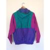 Vintage 90s Columbia Womens L Radial Sleeve Windbreaker Pink Teal Purple A1