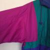 Vintage 90s Columbia Womens L Radial Sleeve Windbreaker Pink Teal Purple A1