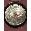 New Buffalo &amp; Indian Head Radial Lines 1 Troy Oz .999 Fine Silver Round Coin 999