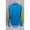 Spyder Sweater Mens Half Zip Dri Radial Web Design T Neck Blue Green Size Medium