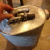 Vintage warbird, aviation oil tank, radial