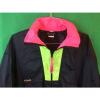 COLUMBIA VTG Womens Neon Radial Sleeve Nylon Windbreaker Jacket Sz Large