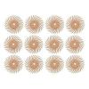 12 Pack 9/16&#034; Peach 3M 6 Micron Rotary Radial Discs Jewelry Polishing